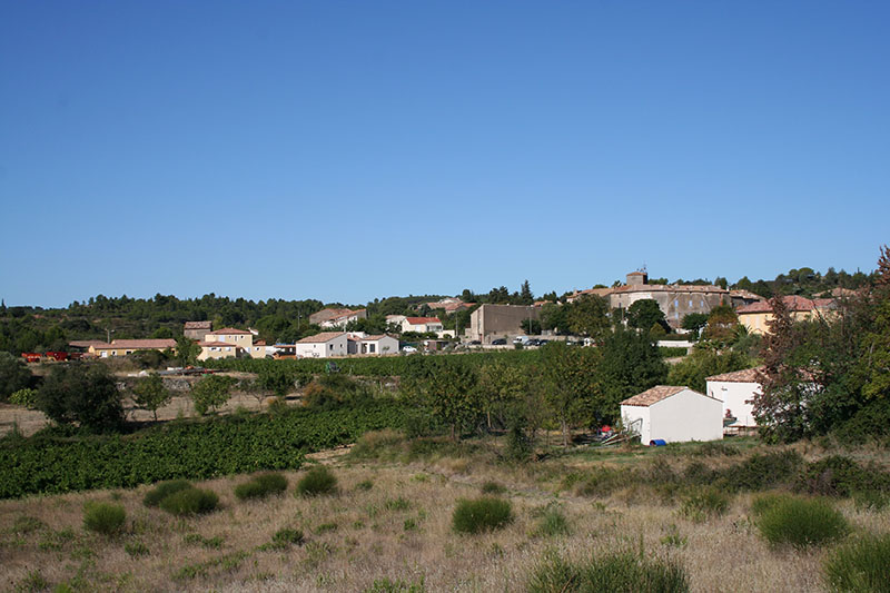 Vue du Bourg de la commune d'Aigne