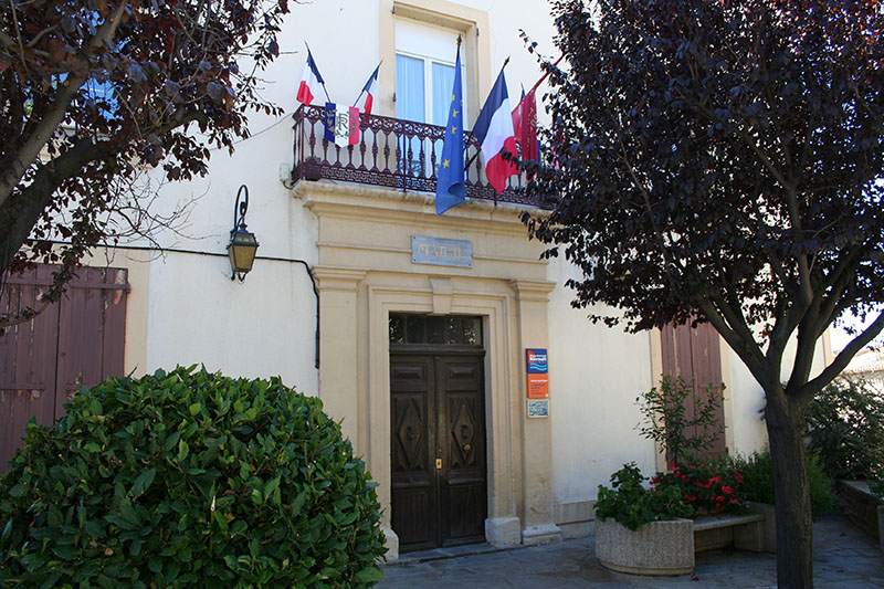 Vue de la Mairie de La Livinière