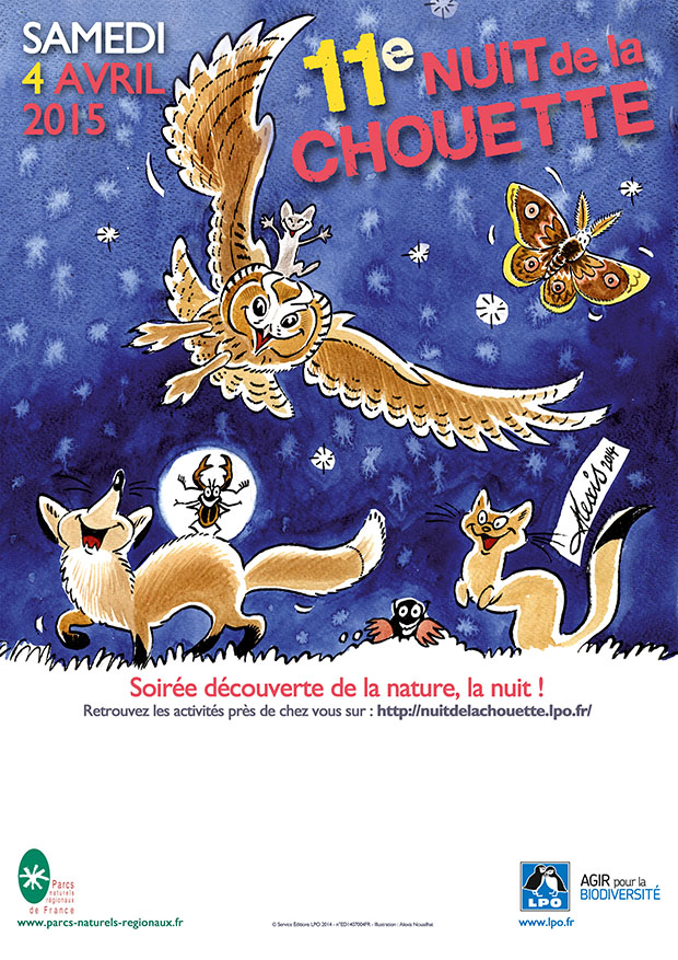 Poster de la Nuit de la Chouette 2015